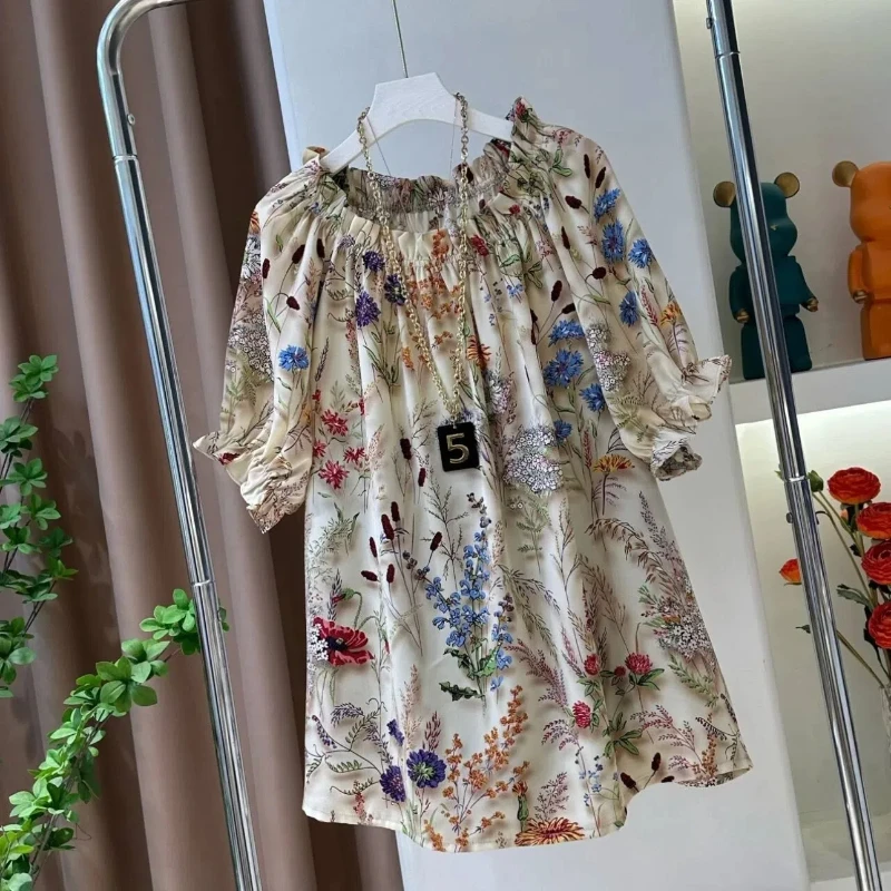 2024 Summer Shirts Women's Chinese Style Spliced Printing Tie Dye Loose Short Sleeve Slash Neck Pullover Fashion Casual Blouses
2024 Summer Shirts Women's Chinese Style Spliced Printing Tie Dye Loose Short Sleeve Slash Neck Pullover Fashion Casual Blouses