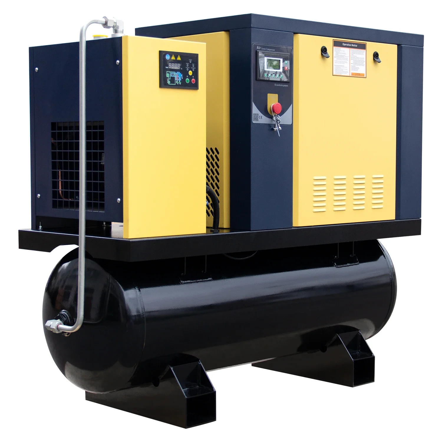 DMC Industrial All-in-One Screw Air Compressor W/Dryer & Tank | High Efficiency, Quiet, 5-30HP, Oil-Free Options
DMC Industrial All-in-One Screw Air Compressor W/Dryer & Tank | High Efficiency, Quiet, 5-30HP, Oil-Free Options