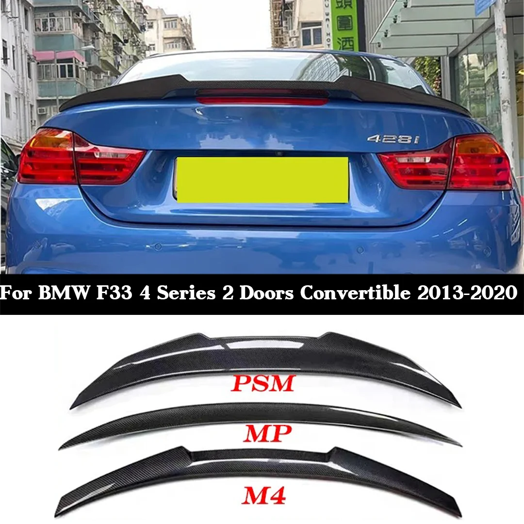 For BMW 4 Series F33 Convertible 2013-2020 Carbon Fiber Rear Trunk Spoiler, M Performance PSM Style Lip Wing Tail
For BMW 4 Series F33 Convertible 2013-2020 Carbon Fiber Rear Trunk Spoiler, M Performance PSM Style Lip Wing Tail