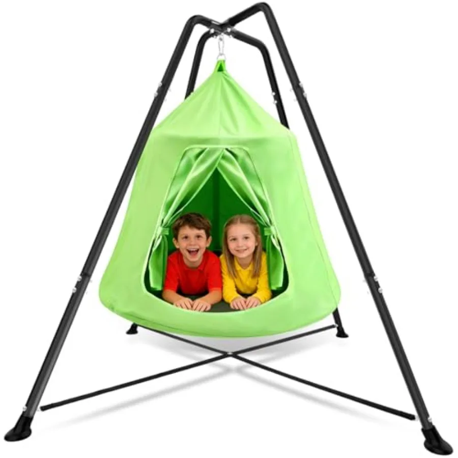 X-Shaped Swing Stand Frame with Tent Sensory Swing for Adults Indoor Outdoor Use 330 Lbs Capacity Detachable Heavy Duty Hanging
X-Shaped Swing Stand Frame with Tent Sensory Swing for Adults Indoor Outdoor Use 330 Lbs Capacity Detachable Heavy Duty Hanging
