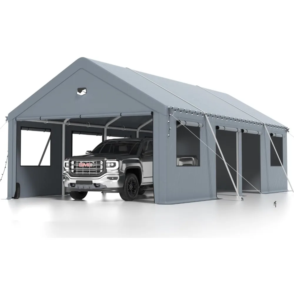 Carport 13X25 Heavy Duty,Portable Car Ports Garage,Carport Canopy with Side Door,Outdoor Car Shelter All Weather,Gray
Carport 13X25 Heavy Duty,Portable Car Ports Garage,Carport Canopy with Side Door,Outdoor Car Shelter All Weather,Gray