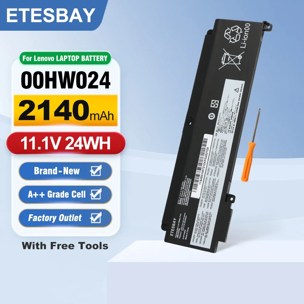 ETESBAY T460s Laptop Battery For Lenovo T470S 00HW024 00HW025 00HW022 01AV407 01AV406 00HW023 SB10J79004 SB10F46463 SB10F46475
ETESBAY T460s Laptop Battery For Lenovo T470S 00HW024 00HW025 00HW022 01AV407 01AV406 00HW023 SB10J79004 SB10F46463 SB10F46475