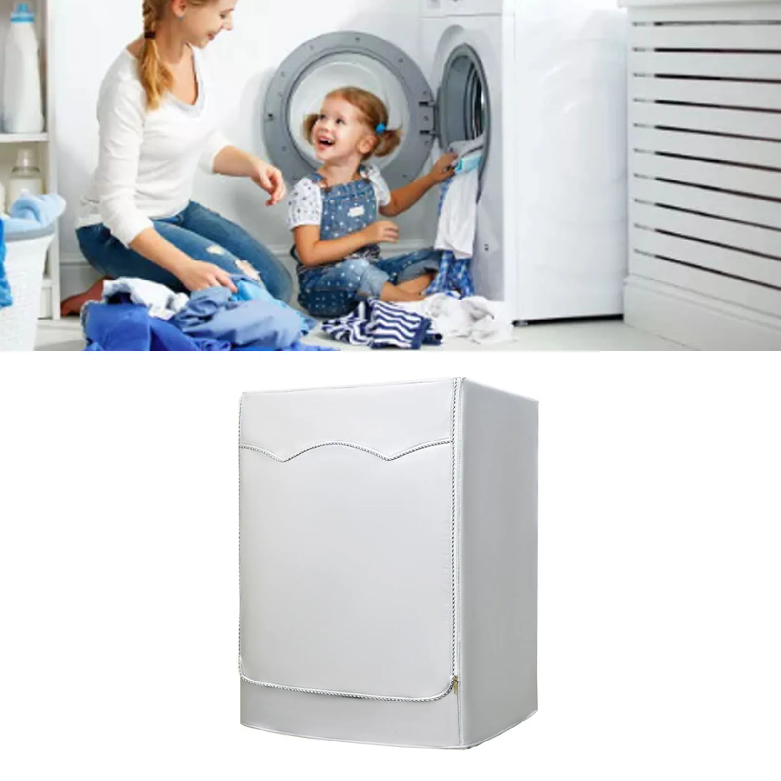 Fully Automatic Washing Machine Cover Corrosive Resistant Washer Cover Easy Cleaning Protective Sunscreen Silvering for Indoor
Fully Automatic Washing Machine Cover Corrosive Resistant Washer Cover Easy Cleaning Protective Sunscreen Silvering for Indoor