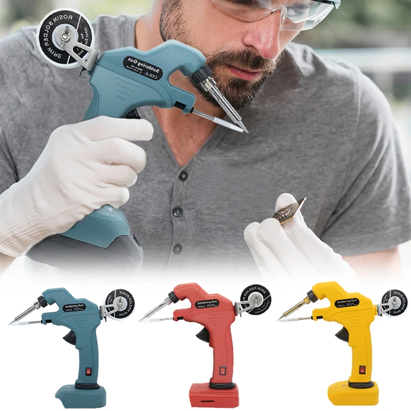 Cordless Soldering Gun for Makita for Milwaukee 18V for Dewalt for BlackDecker 20V Battery Handheld Welding Gun Repair Tools
Cordless Soldering Gun for Makita for Milwaukee 18V for Dewalt for BlackDecker 20V Battery Handheld Welding Gun Repair Tools