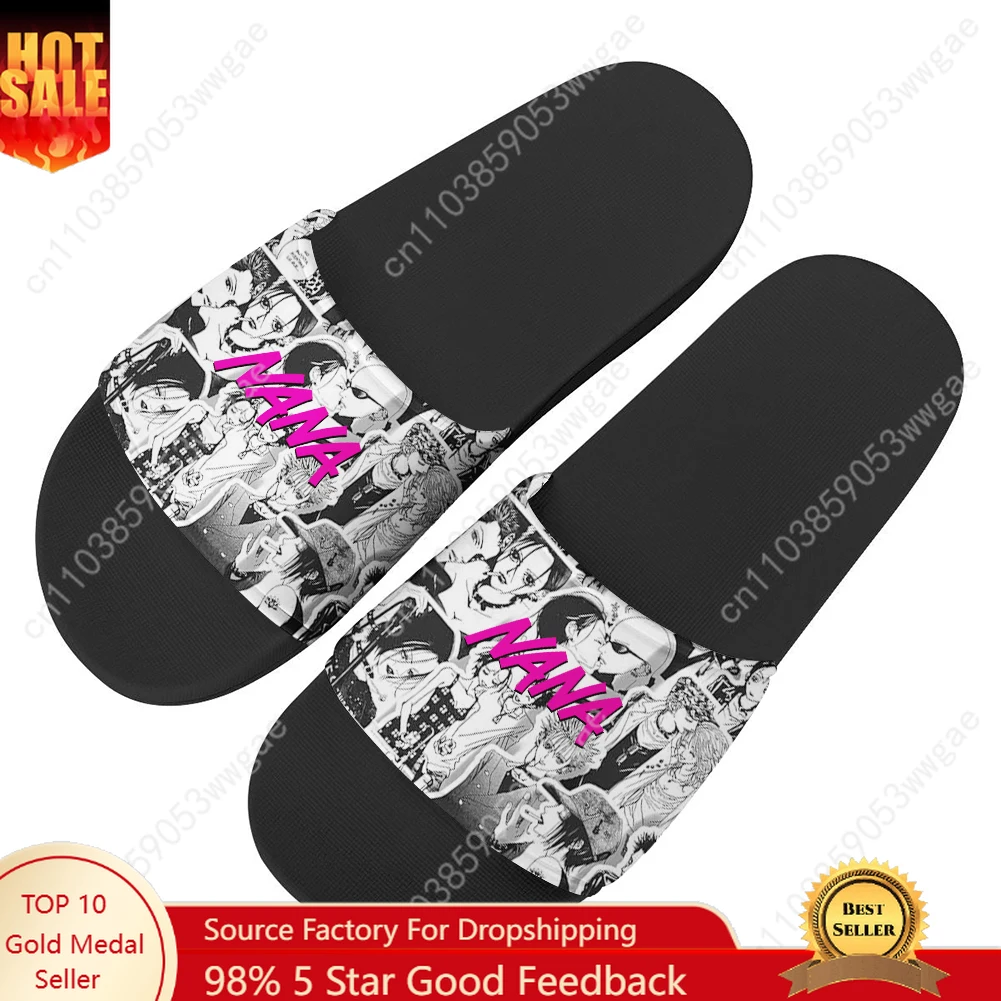 NANA Anime Sandals Home Slippers Water Shoes Man Women Teenager Sandal Bathroom Beach Pool Fashion Personalized Summer Slippers
NANA Anime Sandals Home Slippers Water Shoes Man Women Teenager Sandal Bathroom Beach Pool Fashion Personalized Summer Slippers