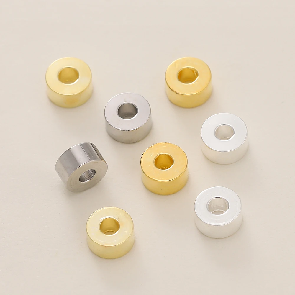 10Pcs/Lot 14/18K Gold Color Plated Copper Round Shape Spacer Beads For DIY Necklace Bracelet Jewelry Making Accessories
10Pcs/Lot 14/18K Gold Color Plated Copper Round Shape Spacer Beads For DIY Necklace Bracelet Jewelry Making Accessories