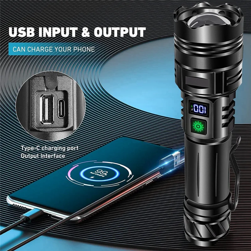 ELOS-Flashlight Strong Light Rechargeable Flashlight Strong Miniature Flashlight Portable Household Durability Led Light
ELOS-Flashlight Strong Light Rechargeable Flashlight Strong Miniature Flashlight Portable Household Durability Led Light