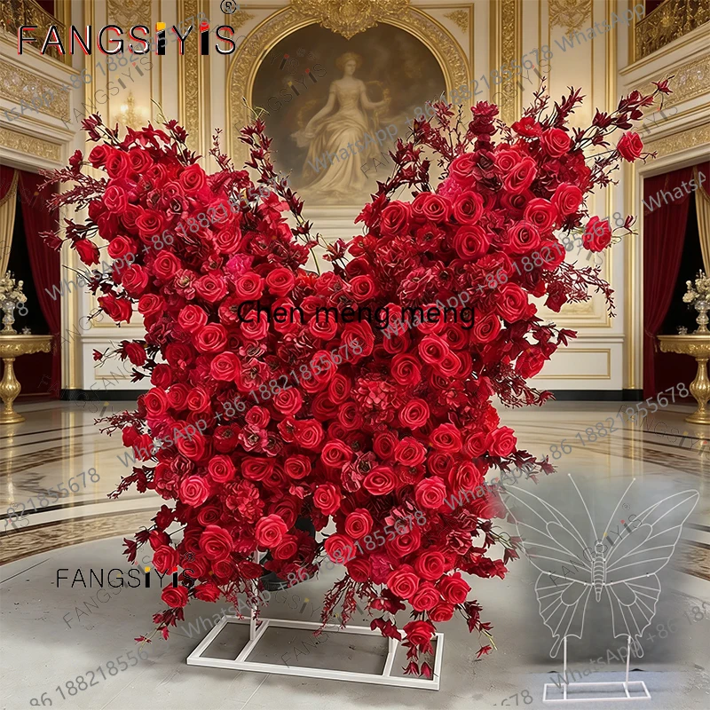 New Wrought Iron Butterfly Road Guide Prop Wedding Stage Background Arrangement Wedding Hall Scene Decoration Red Butterfly Rack
New Wrought Iron Butterfly Road Guide Prop Wedding Stage Background Arrangement Wedding Hall Scene Decoration Red Butterfly Rack