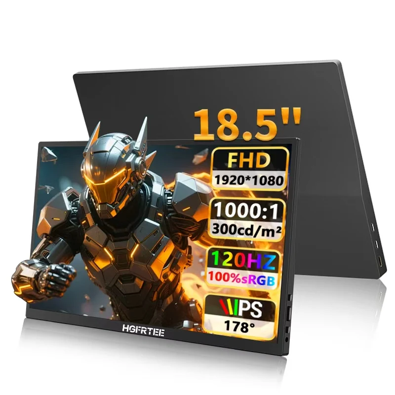 Портативный монитор HGFRTEE 18,5 дюймов, 1920*1080, 100% SRGB, ADS-IPS, расширенный экран с кронштейном для ПК, ноутбука, телефона, игровой консоли
Портативный монитор HGFRTEE 18,5 дюймов, 1920*1080, 100% SRGB, ADS-IPS, расширенный экран с кронштейном для ПК, ноутбука, телефона, игровой консоли