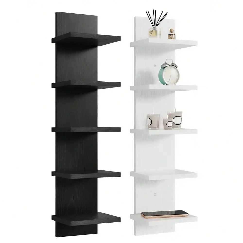 5Tier Floating Wall Shelf, Wall Decor, Versatile Storage Display, Sleek SpaceSaving Display Storage Rack, For Bedroom, Living R
5Tier Floating Wall Shelf, Wall Decor, Versatile Storage Display, Sleek SpaceSaving Display Storage Rack, For Bedroom, Living R