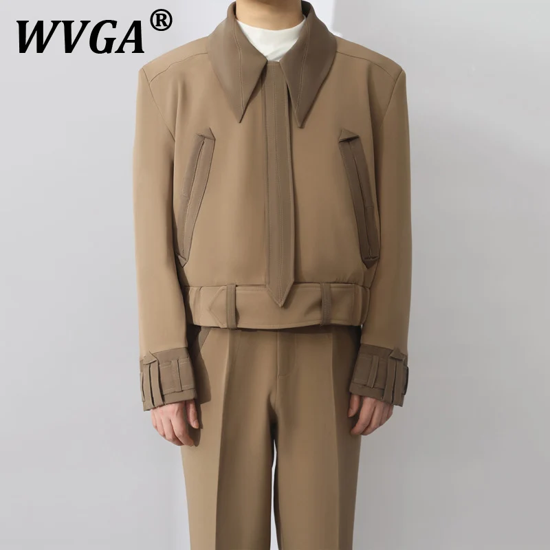 WVGA Spring Autumn New Men Y2K Korean Fashion Safarl Style Jacket Coat Niche Chic Casual Straight Pants Two Pieces Set Ins W8356
WVGA Spring Autumn New Men Y2K Korean Fashion Safarl Style Jacket Coat Niche Chic Casual Straight Pants Two Pieces Set Ins W8356