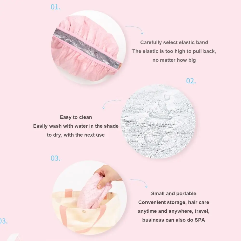 Heating Hair Salon Tin Foil Hat Smooth Hair Oil Baking Cap Thickened Shower Cap Steam Hair Mask Cap Thermostatic Hair Mask Cap
Heating Hair Salon Tin Foil Hat Smooth Hair Oil Baking Cap Thickened Shower Cap Steam Hair Mask Cap Thermostatic Hair Mask Cap
