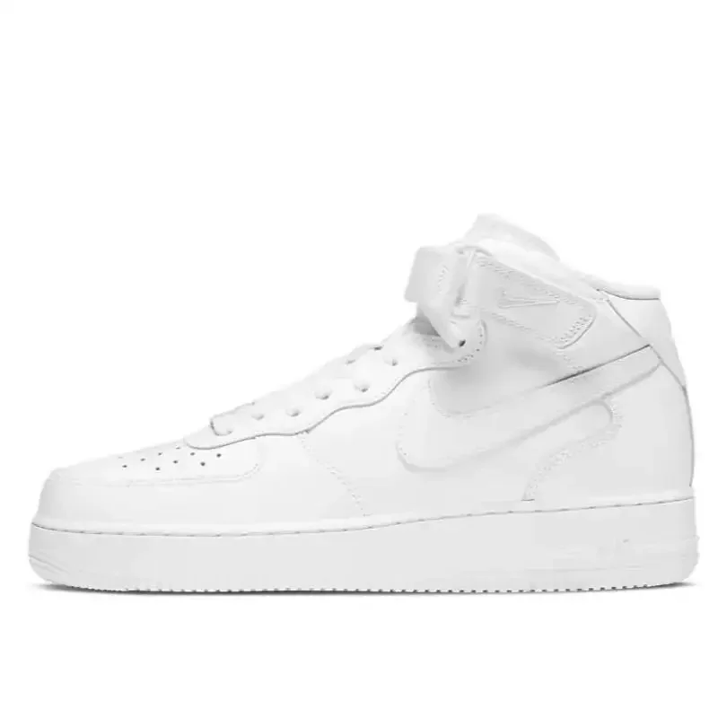 Nike Air Force 1, чистая белая кожа, средние противоскользящие износостойкие AF1, мужские и женские туфли для скейтборда, повседневные прогулочные кроссовки
Nike Air Force 1, чистая белая кожа, средние противоскользящие износостойкие AF1, мужские и женские туфли для скейтборда, повседневные прогулочные кроссовки