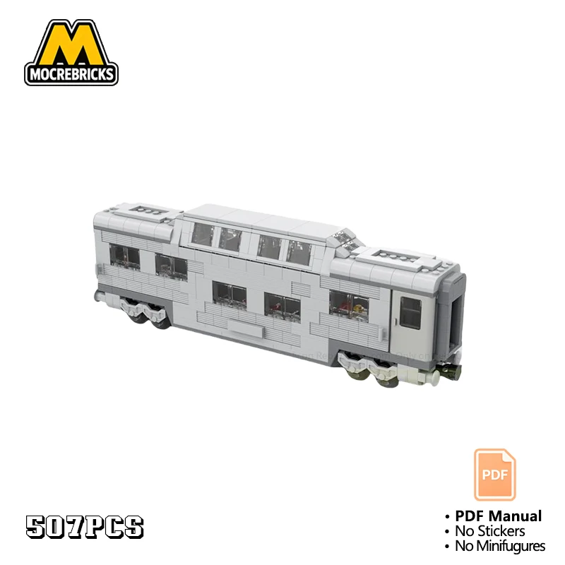 MOC City Railway Double Decker Train Building Blocks Passenger Canopy Carriage Bricks DIY Toy for Adult Gift
MOC City Railway Double Decker Train Building Blocks Passenger Canopy Carriage Bricks DIY Toy for Adult Gift