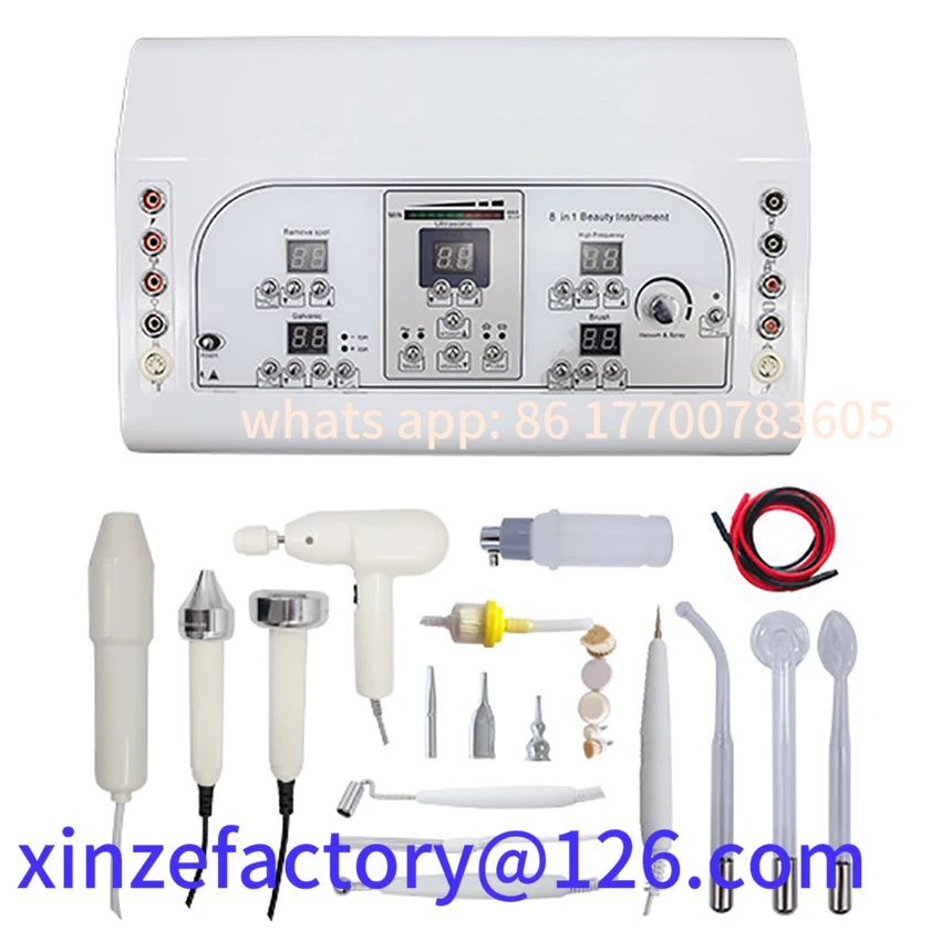 Customizable 8-In-1 Face Care Ultrasonic introduction instrument Fast blackhead grease absorption care Beauty Machine
Customizable 8-In-1 Face Care Ultrasonic introduction instrument Fast blackhead grease absorption care Beauty Machine