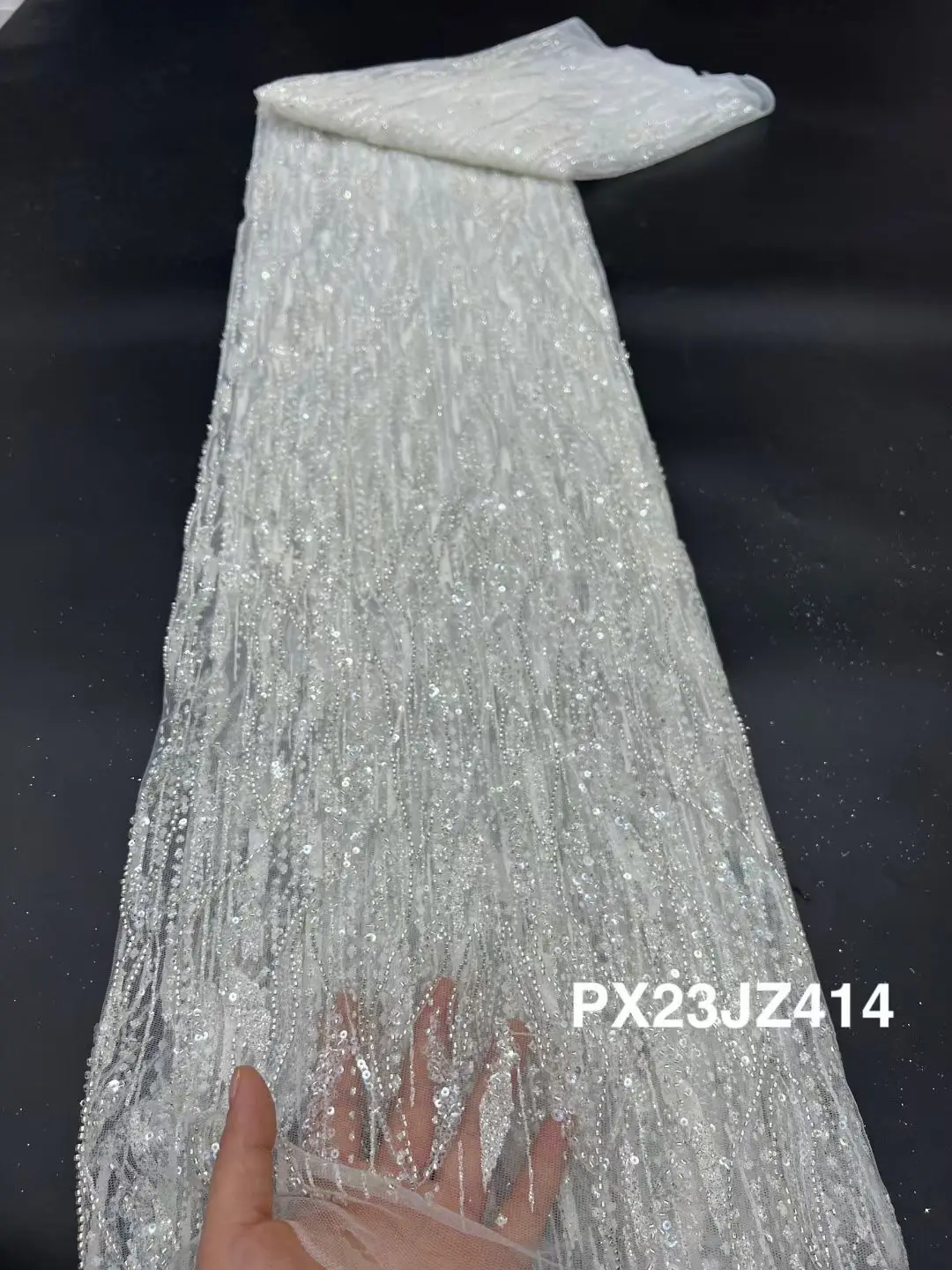 French Sequins L-13028814 Net Lace Fabric High Quality African beads Lace Fabric Nigerian Embroidery Tulle Party Lace Fabric
French Sequins L-13028814 Net Lace Fabric High Quality African beads Lace Fabric Nigerian Embroidery Tulle Party Lace Fabric