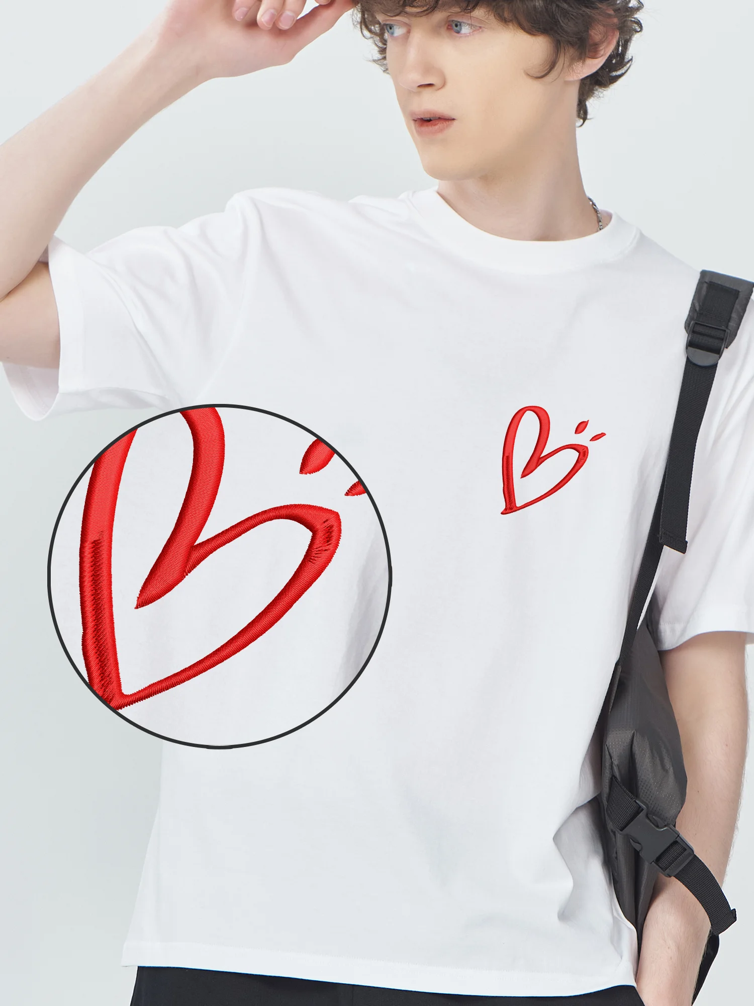 Red Heart Embroidered Short Sleeve Tshirt Tops Unisex Women Men Cotton Comfortable Trendy Fashionable Design Tops
Red Heart Embroidered Short Sleeve Tshirt Tops Unisex Women Men Cotton Comfortable Trendy Fashionable Design Tops
