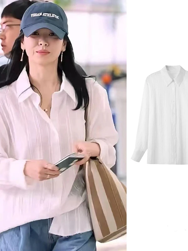 Moia Long Sve Sun Protection irt Женский летний топ небольшого размера с тонким дизайном, хлопковый корейский свободный крой на пуговицах...
Moia Long Sve Sun Protection irt Женский летний топ небольшого размера с тонким дизайном, хлопковый корейский свободный крой на пуговицах...