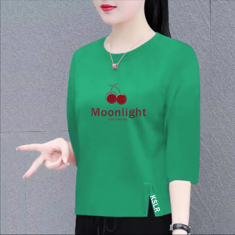 Fashion O-Neck All-match Printed Letter T-Shirts Women's Clothing Summer New Loose Korean Pullovers Tops Casual Tee Shirt
Fashion O-Neck All-match Printed Letter T-Shirts Women's Clothing Summer New Loose Korean Pullovers Tops Casual Tee Shirt