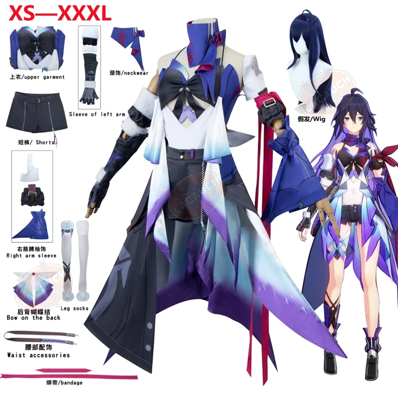 GAME Honkai: Star Rail Seele Cosplay Suit Gorgeous Uniform Wigs Cosplay Costume Halloween Carnival Party Role Play Outfit Women
GAME Honkai: Star Rail Seele Cosplay Suit Gorgeous Uniform Wigs Cosplay Costume Halloween Carnival Party Role Play Outfit Women