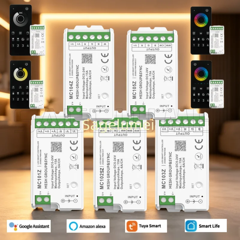 Dimmer DC5V-24V Tuya Smart Life Home Max15A CCT Rgb Rgbw Rgbcct Led Light Strip Mesh Zigbee Controller Alexa Button Switch Kits
Dimmer DC5V-24V Tuya Smart Life Home Max15A CCT Rgb Rgbw Rgbcct Led Light Strip Mesh Zigbee Controller Alexa Button Switch Kits