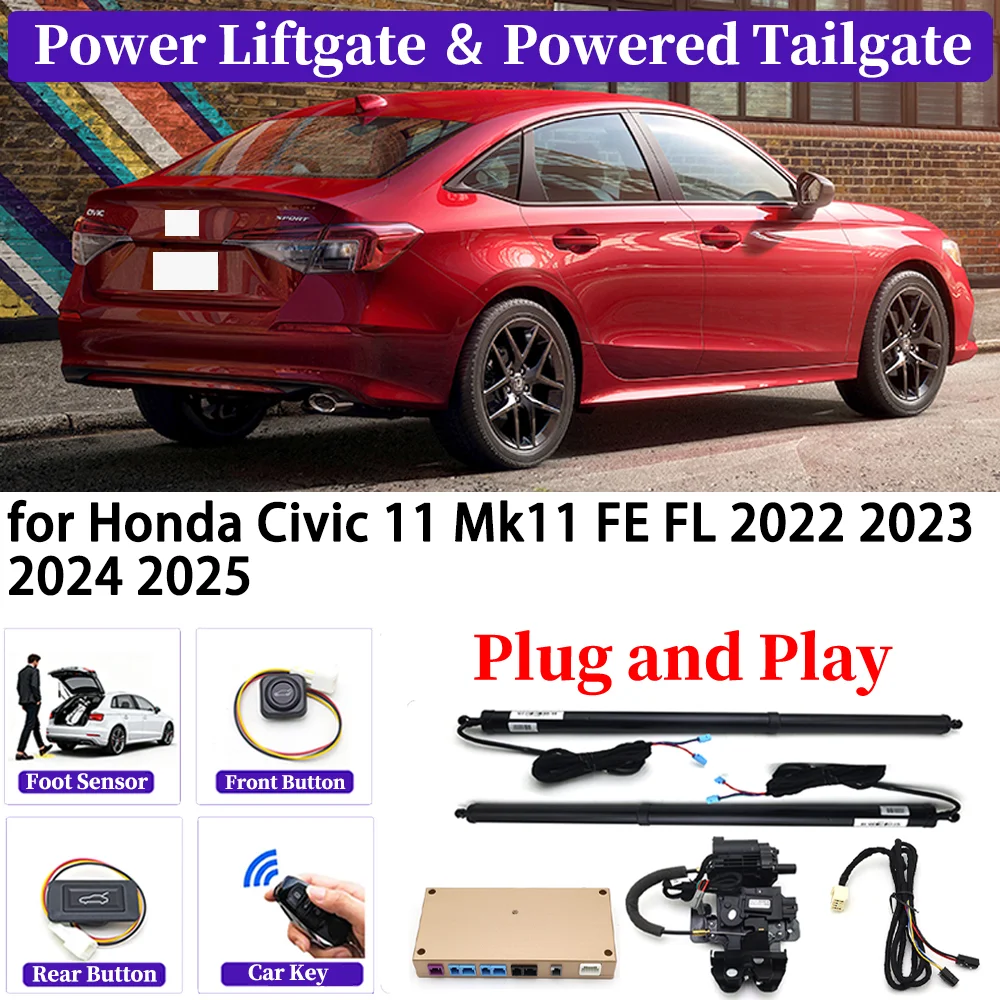 for Honda Civic 11 Mk11 FE FL 2022 2023 2024 2025 OEM Car Automatic Power Liftgate Kit Smart Auto Electric Tailgate System
for Honda Civic 11 Mk11 FE FL 2022 2023 2024 2025 OEM Car Automatic Power Liftgate Kit Smart Auto Electric Tailgate System