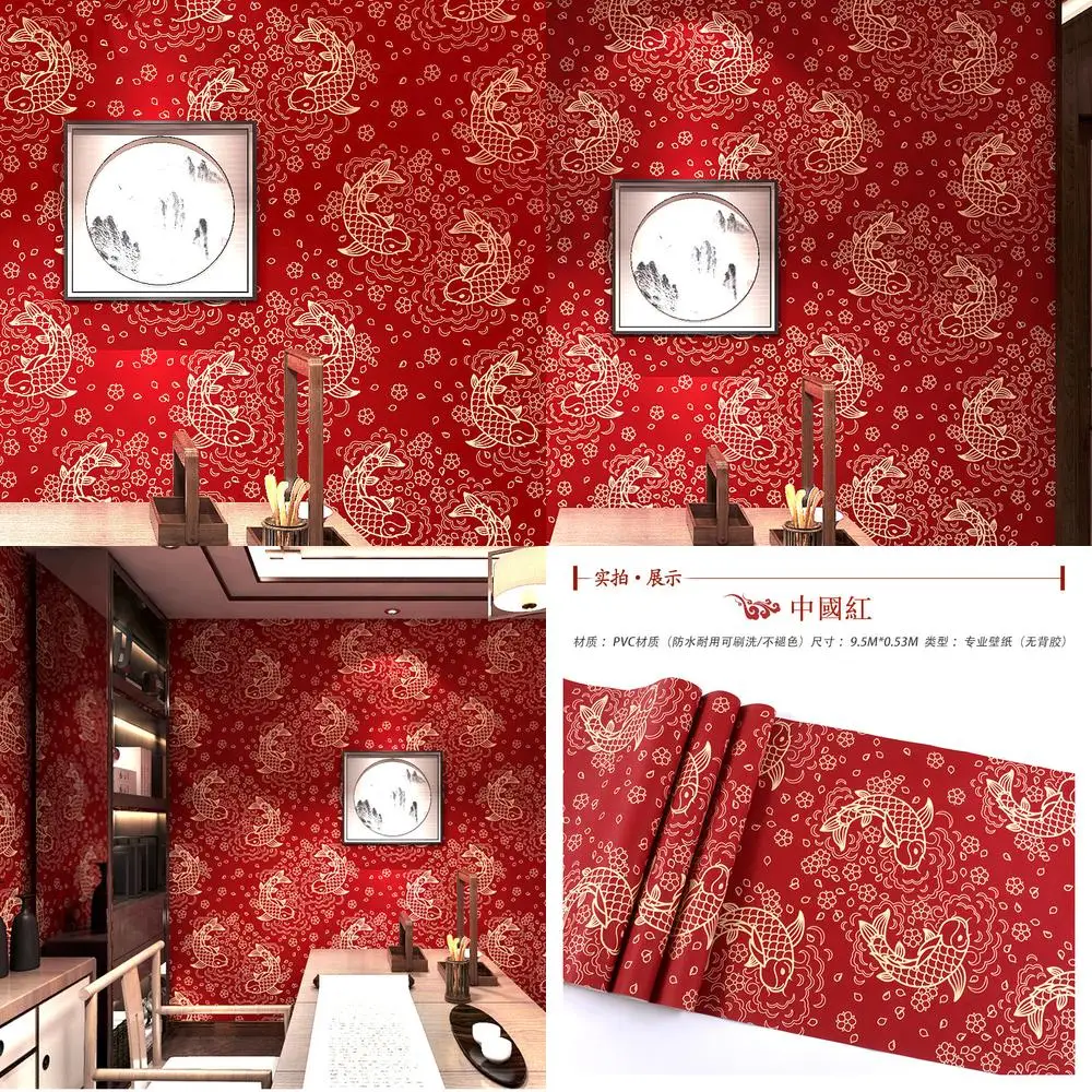 New Chinese Style Classical Wallpaper for Small Restaurant Decor Wall Decoration for Dining Room Hotel Private Room and Shop
New Chinese Style Classical Wallpaper for Small Restaurant Decor Wall Decoration for Dining Room Hotel Private Room and Shop