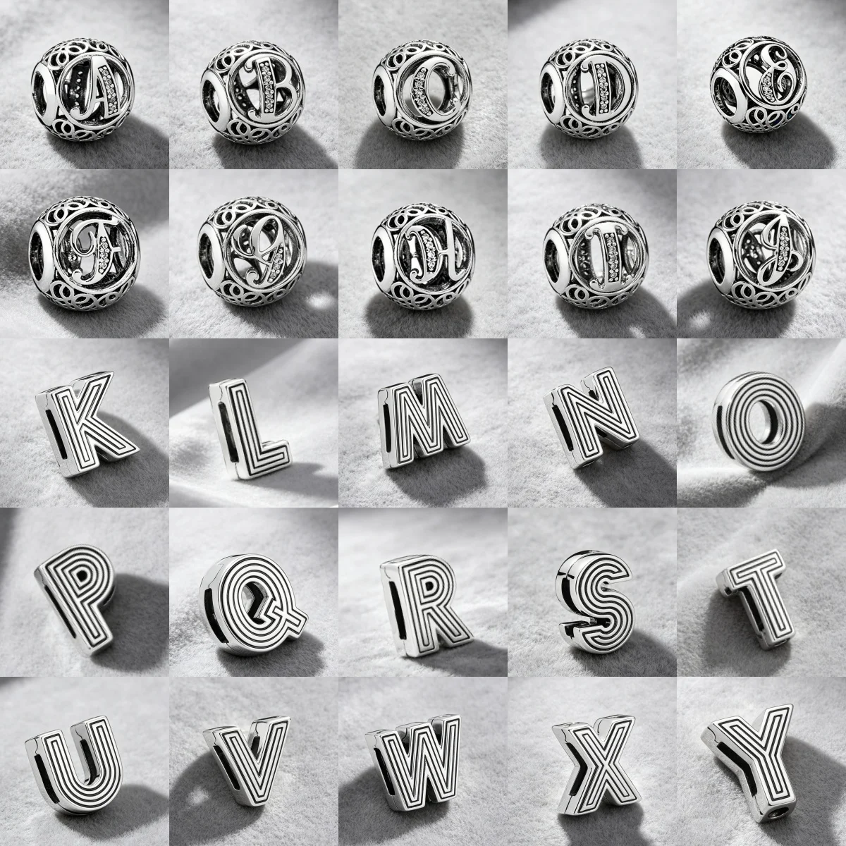 A-Z Initials Flat Clip Carving Inlaid Round Beads DIY Custom Name Jewelry Suitable for European Bracelets Ladies' Birthday Gifts
A-Z Initials Flat Clip Carving Inlaid Round Beads DIY Custom Name Jewelry Suitable for European Bracelets Ladies' Birthday Gifts