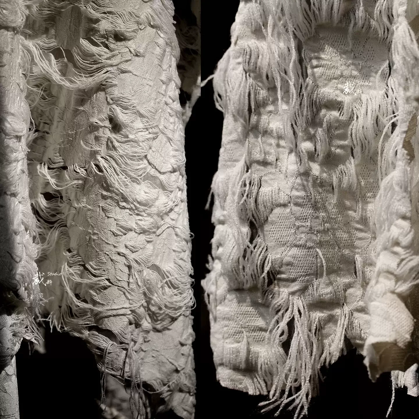 1yard Off White Ripped Crack Tassel 3D Pleated Texture Hollow Cotton Fabric Reconstructed Designer Fabric for patchwork
1yard Off White Ripped Crack Tassel 3D Pleated Texture Hollow Cotton Fabric Reconstructed Designer Fabric for patchwork