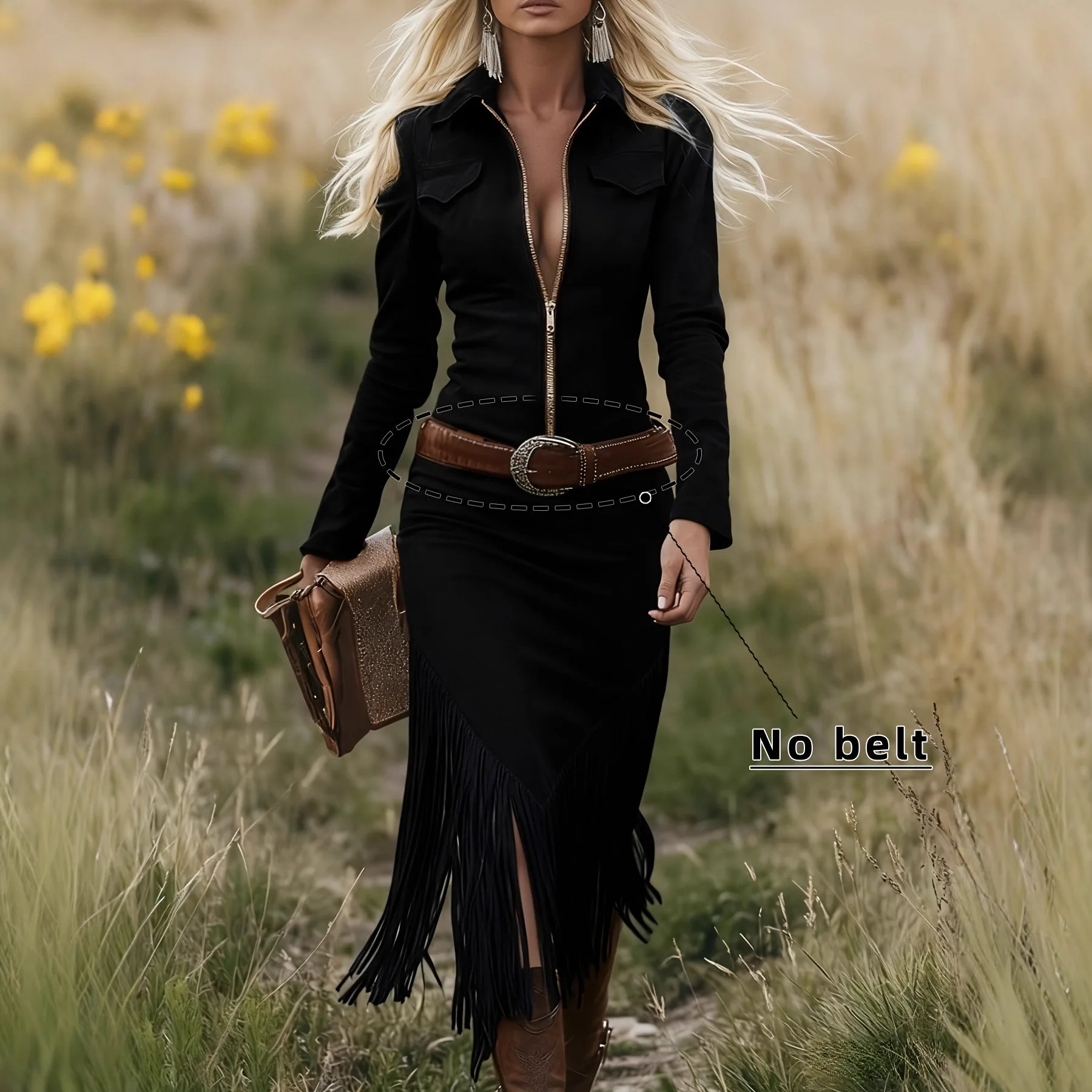 Новое женское джинсовое платье в стиле кэжуал на весну-лето, с замшевыми бахромами, однотонное, приталенное, с длинным рукавом, на молнии, длинное платье Ropa Mujer Vestidos
Новое женское джинсовое платье в стиле кэжуал на весну-лето, с замшевыми бахромами, однотонное, приталенное, с длинным рукавом, на молнии, длинное платье Ropa Mujer Vestidos