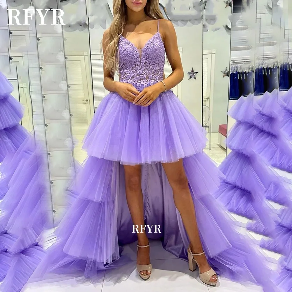 RFYR A Line Prom Dress High Low Evening Party Dress Lace Applique Princess Gown for Arabic Women فساتين مناسبة رسمية Customized
RFYR A Line Prom Dress High Low Evening Party Dress Lace Applique Princess Gown for Arabic Women فساتين مناسبة رسمية Customized
