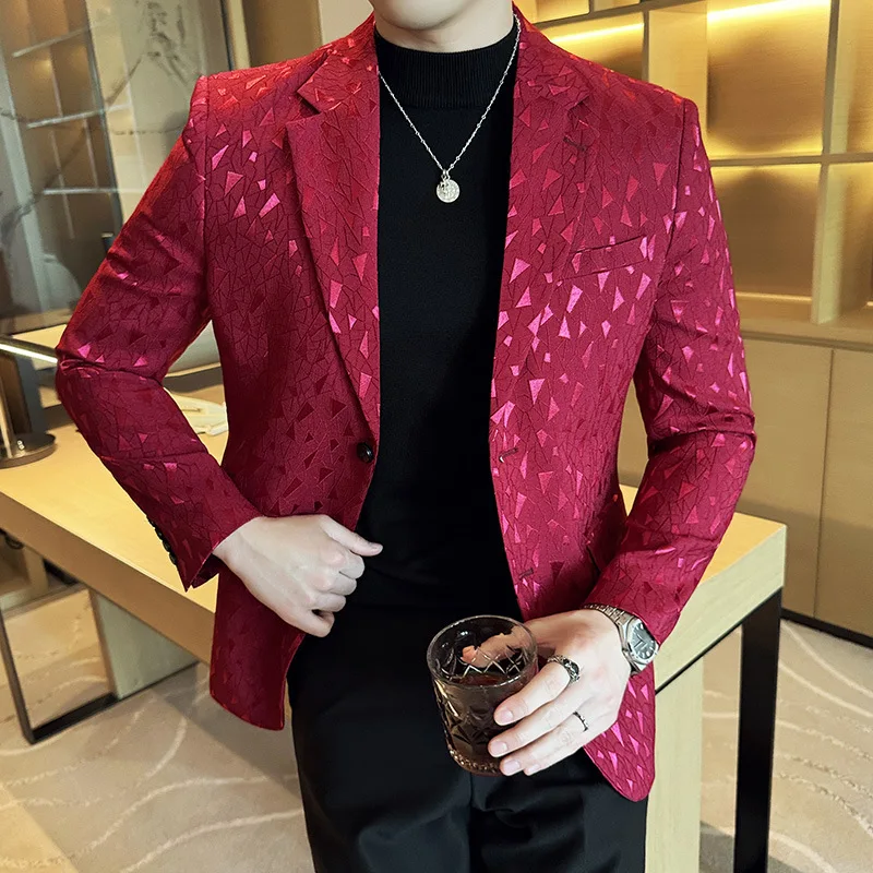 2025 Spring New Luxury Jacquard Suit Jackets For Men Fashion Business Slim Casual Tuxedo Formal Wedding Groom Men's Clothing 4XL
2025 Spring New Luxury Jacquard Suit Jackets For Men Fashion Business Slim Casual Tuxedo Formal Wedding Groom Men's Clothing 4XL