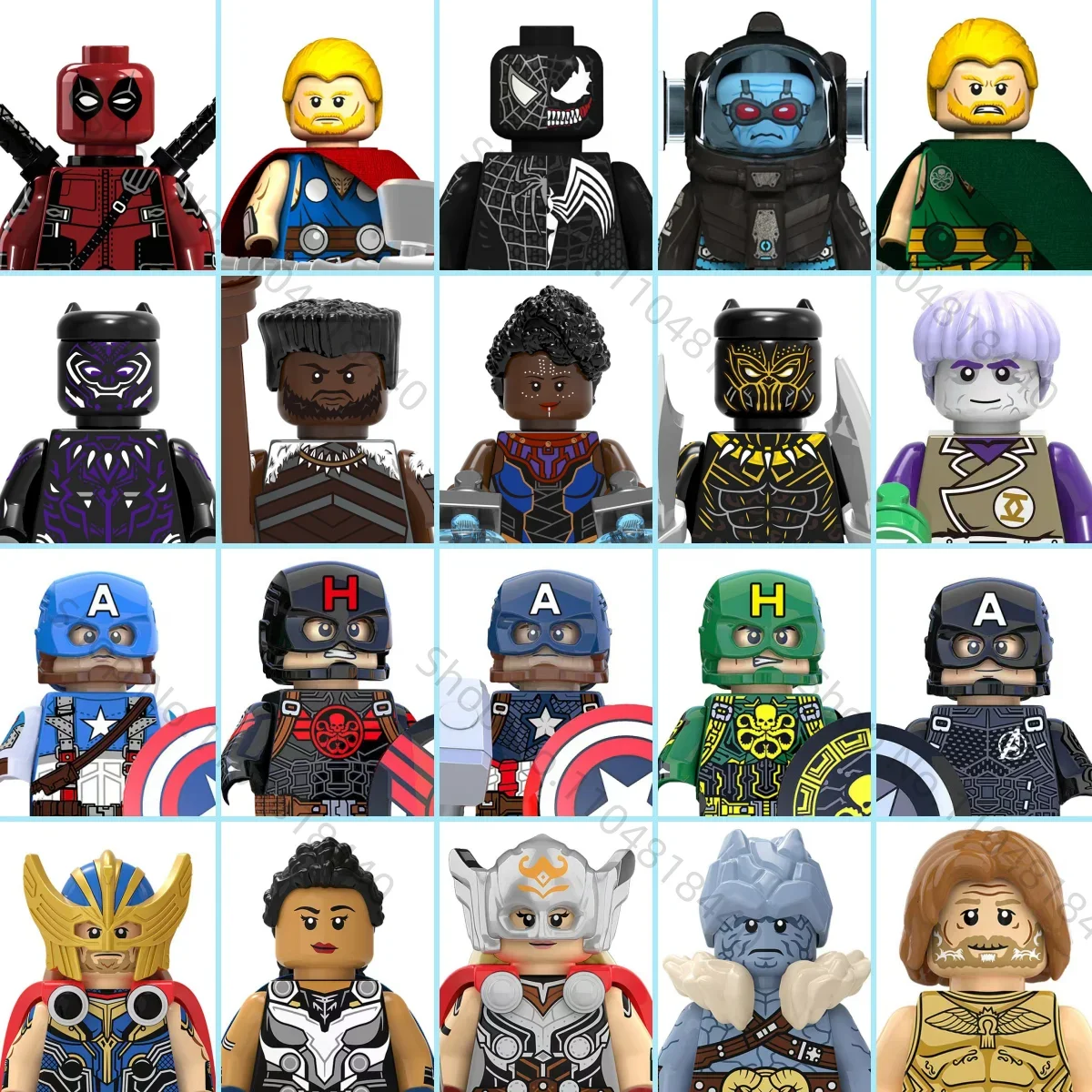 Marvel Block toys Captain America Deadpool Nebula action Mini Building blocks bricks Children's toy Gift
Marvel Block toys Captain America Deadpool Nebula action Mini Building blocks bricks Children's toy Gift
