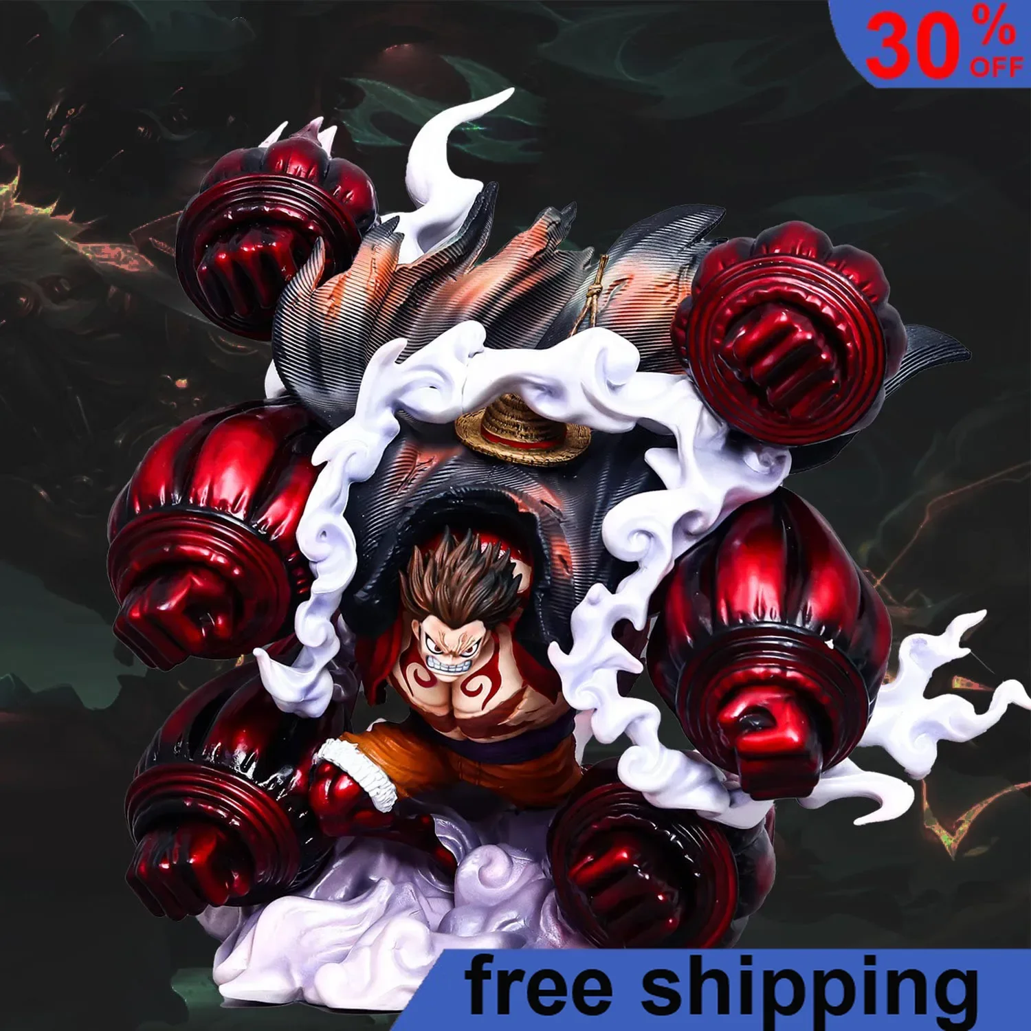 28 см One Piece Аниме Фигурка Gear 4 Monkey D. Luffy фигурки героев, небо, живопись, ПВХ Коллекция, статуя, модель, украшения, подарки, игрушки
28 см One Piece Аниме Фигурка Gear 4 Monkey D. Luffy фигурки героев, небо, живопись, ПВХ Коллекция, статуя, модель, украшения, подарки, игрушки