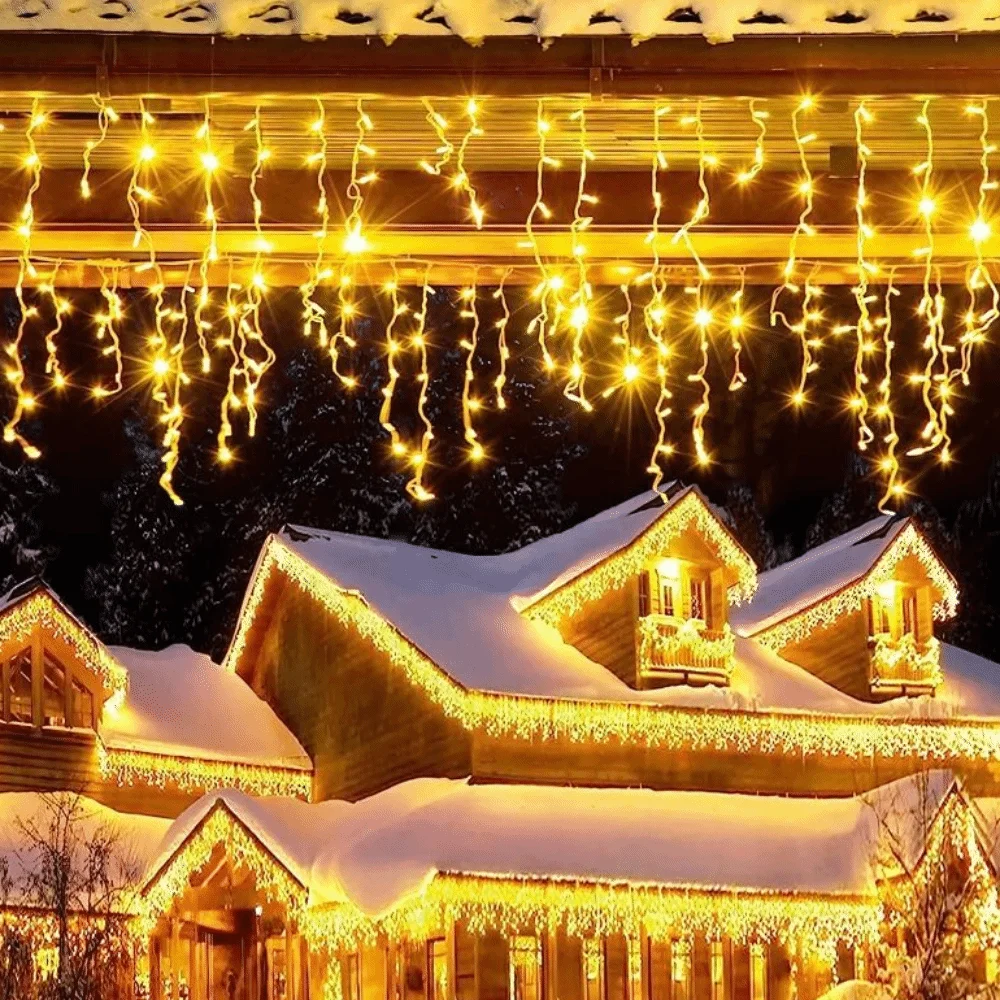400 LEDs Icicle Lights Low Voltage Energy Saving Curtain String Lights RGBIC Transparent Color Changing Decor Lamp Indoor Use
400 LEDs Icicle Lights Low Voltage Energy Saving Curtain String Lights RGBIC Transparent Color Changing Decor Lamp Indoor Use