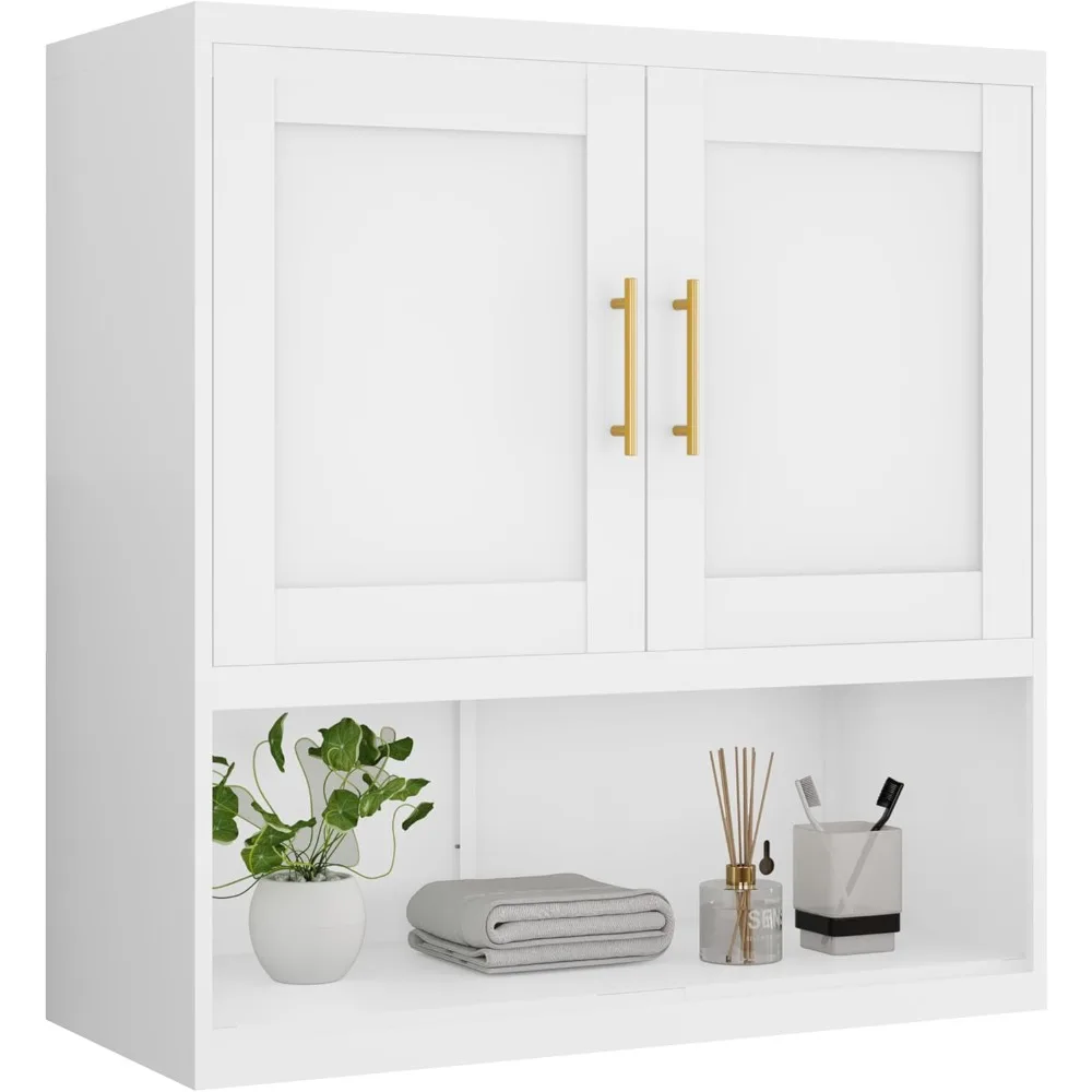 Metal bathroom wall cabinet. H wall mount cabinet with adjustable shelf.Over-the-toilet storage cabinet. Suitable for bathroom.
Metal bathroom wall cabinet. H wall mount cabinet with adjustable shelf.Over-the-toilet storage cabinet. Suitable for bathroom.