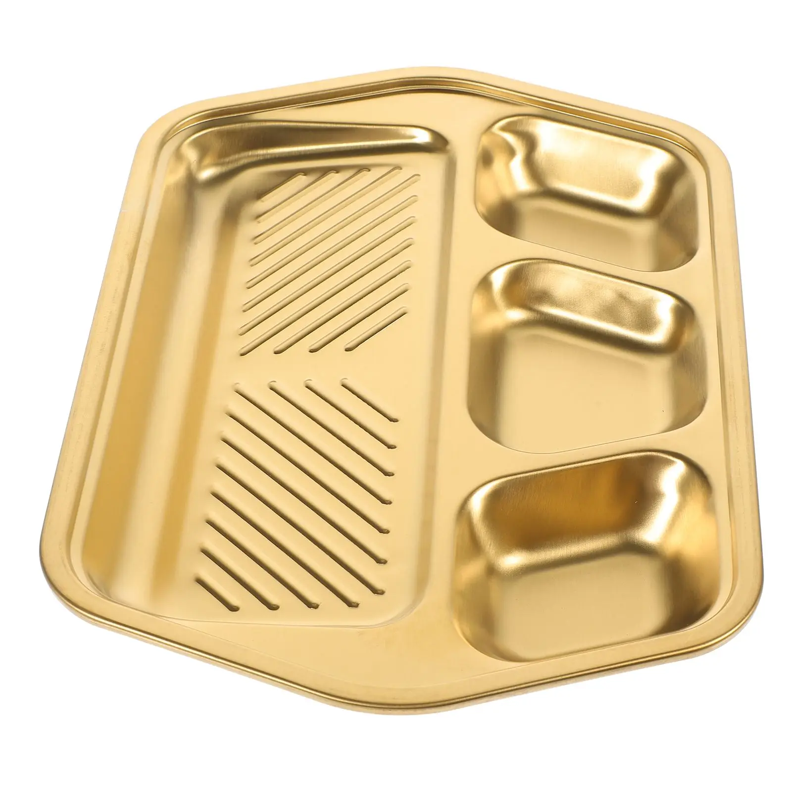 Stainless Steel Dinner Plate 304 Grade Silver BBQ Sauce Divided Food Trays Metal Plates For Grilled Meats Appetizers
Stainless Steel Dinner Plate 304 Grade Silver BBQ Sauce Divided Food Trays Metal Plates For Grilled Meats Appetizers