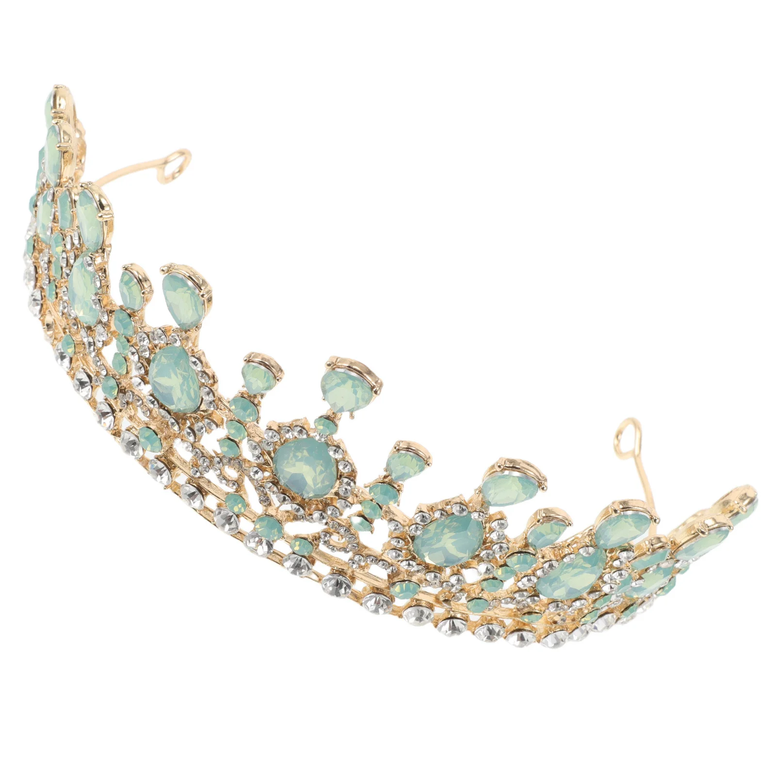 Bridal Tiara Crown Pearl Green Crystals Wedding Hair Jewelry Bride Rhinestone Headpiece for Weddings Birthdays Proms 
Bridal Tiara Crown Pearl Green Crystals Wedding Hair Jewelry Bride Rhinestone Headpiece for Weddings Birthdays Proms