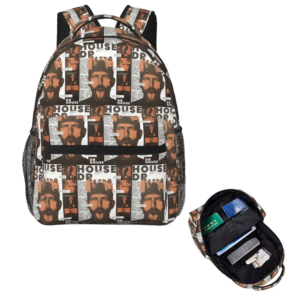 Dr House Student Backpack School Bag Hiking Travel Daypack for Boys Girls Fashion Bookbag Shoulder Bags
Dr House Student Backpack School Bag Hiking Travel Daypack for Boys Girls Fashion Bookbag Shoulder Bags