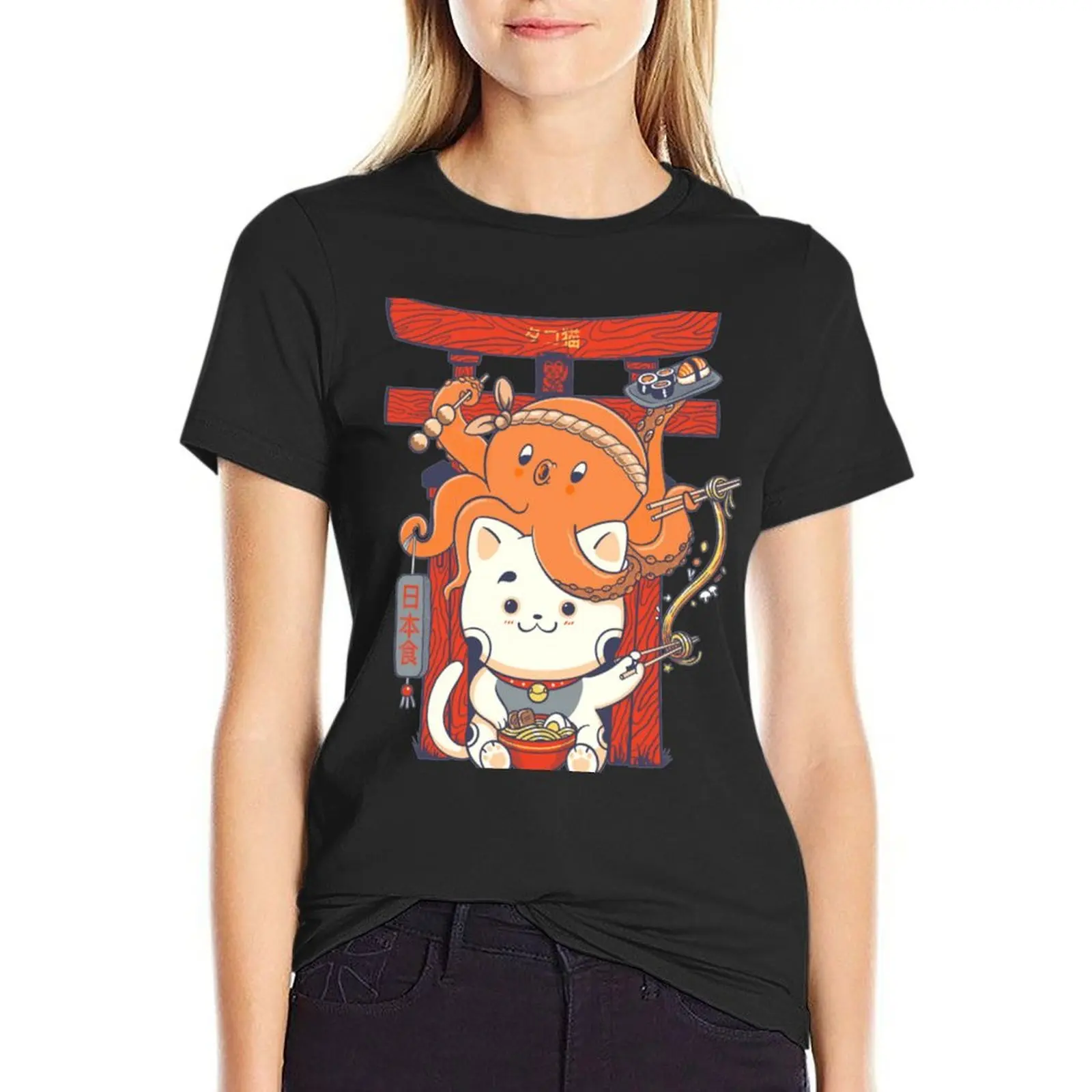 Футболка Tako and Neko, футболки с принтом животных для быстросохнущей одежды в стиле каваи, женская одежда
Футболка Tako and Neko, футболки с принтом животных для быстросохнущей одежды в стиле каваи, женская одежда
