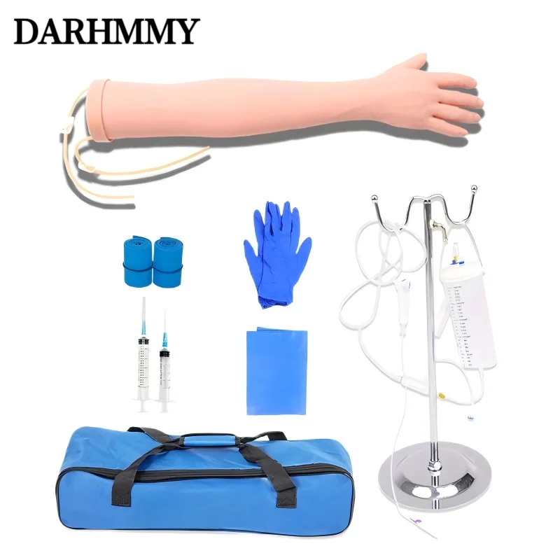 DARHMMY IV Injection Arm Phlebotomy Intravenous Infusion Practice Kit Venipuncture Nurse Training Blood Drawing Arm Model Kit
DARHMMY IV Injection Arm Phlebotomy Intravenous Infusion Practice Kit Venipuncture Nurse Training Blood Drawing Arm Model Kit
