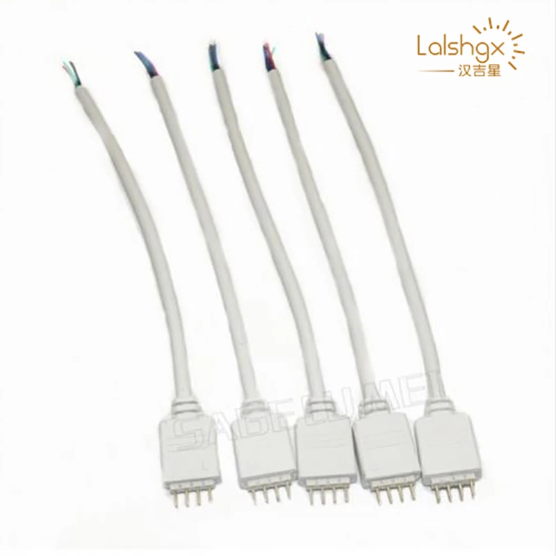 10 pcs Male Connector Cable 4pin Wire for DC12V 24V RGB 5050 3528 RGB Led Strip White color
10 pcs Male Connector Cable 4pin Wire for DC12V 24V RGB 5050 3528 RGB Led Strip White color
