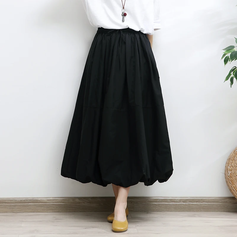 TIYIHAILEY-Long Mid-Calf Skirt for Women, Elastic Waist, Spring, Autumn, Vintage Cotton, Bud Black,2024
TIYIHAILEY-Long Mid-Calf Skirt for Women, Elastic Waist, Spring, Autumn, Vintage Cotton, Bud Black,2024