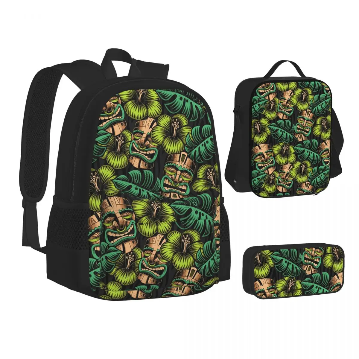 Tiki Seamless Pattern Backpacks Students Bookbag School Bags Children Rucksack Lunch Bag Pen Bag Three-Piece Set
Tiki Seamless Pattern Backpacks Students Bookbag School Bags Children Rucksack Lunch Bag Pen Bag Three-Piece Set