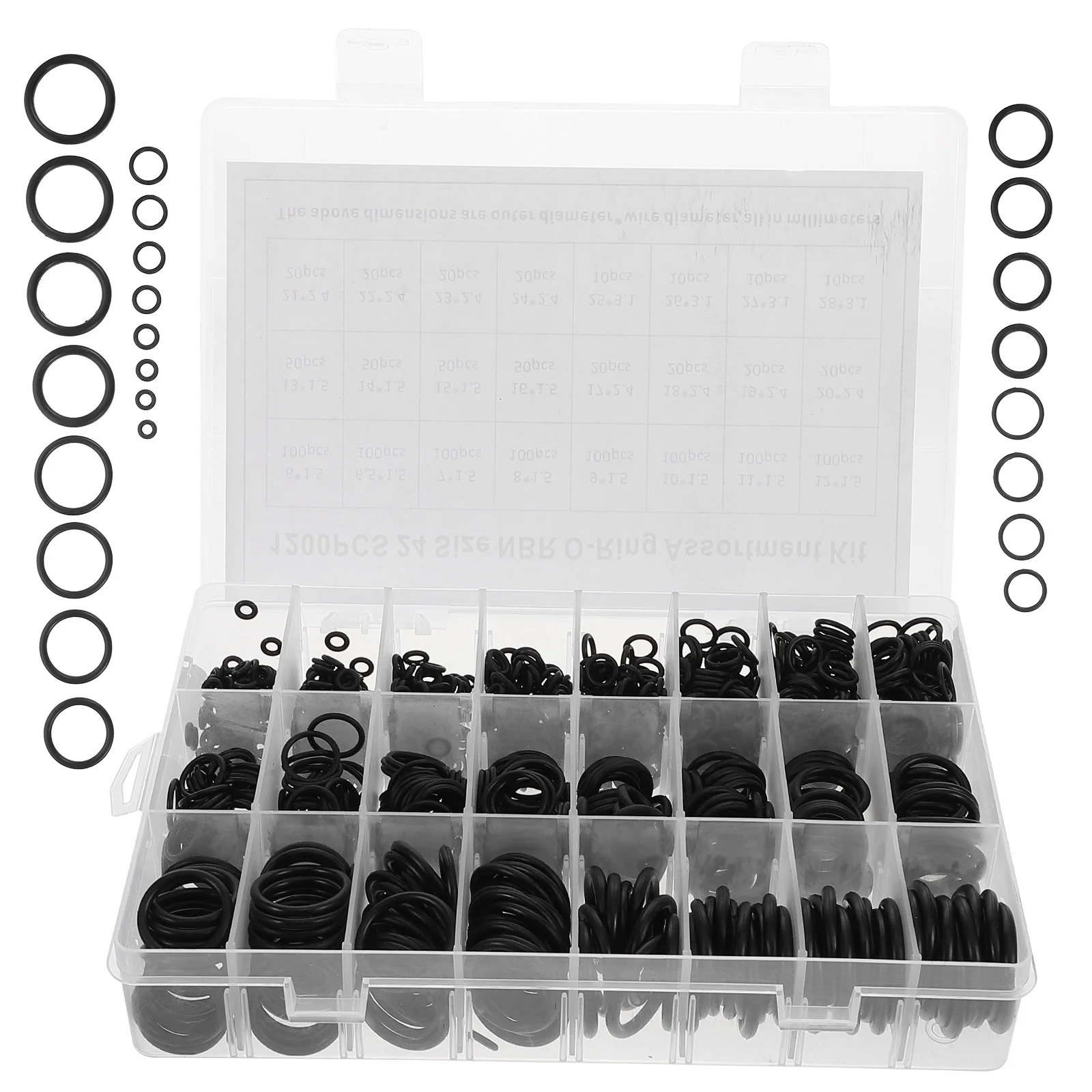 1200 pcs Repair Box Automotive Rubber O Vehicle Repair Rubber Ring Rings Car Vehicle Gasket Seal Leak Gasket Seal Assortment Kit
1200 pcs Repair Box Automotive Rubber O Vehicle Repair Rubber Ring Rings Car Vehicle Gasket Seal Leak Gasket Seal Assortment Kit