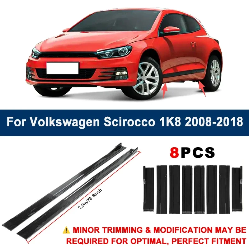Aerodynamic 2m Sectional Side Skirt Extension Lips Racing Side Spoiler For Volkswagen Scirocco 1K8 2008-2018 Sport Upgrade Kit
Aerodynamic 2m Sectional Side Skirt Extension Lips Racing Side Spoiler For Volkswagen Scirocco 1K8 2008-2018 Sport Upgrade Kit