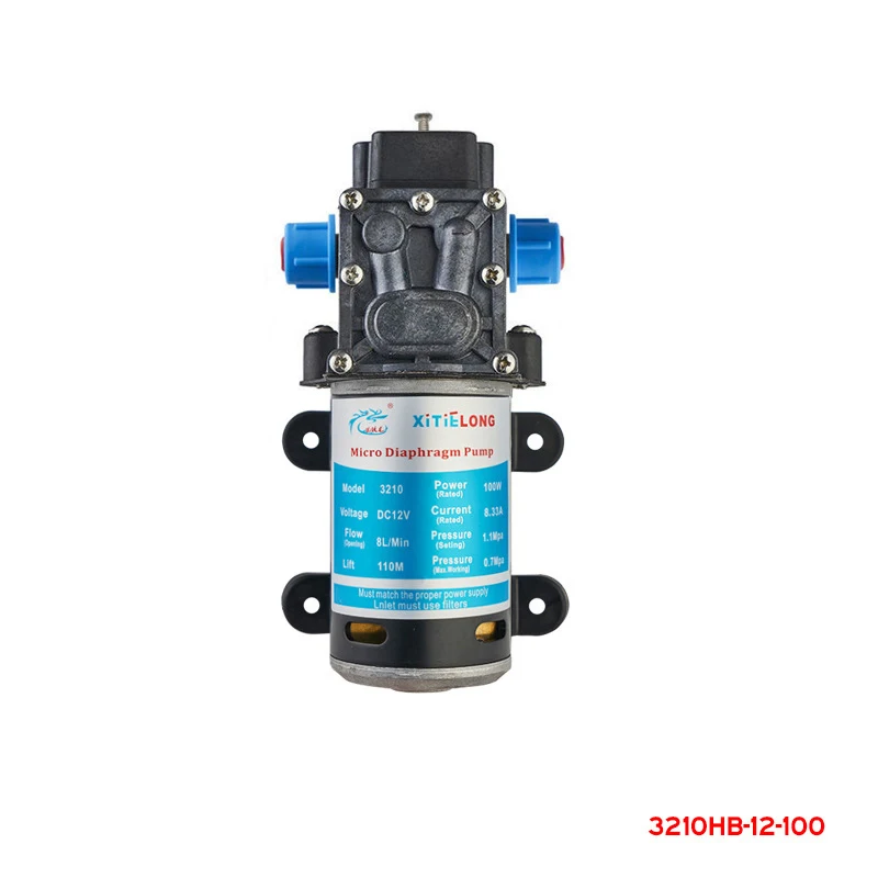 High Pressure 12V/24V DC Water Pump 100W,8L/min Diaphragm Pump Electric Self Priming Sprayer Pump for RV Marine Fishing Boa워터펌프t
High Pressure 12V/24V DC Water Pump 100W,8L/min Diaphragm Pump Electric Self Priming Sprayer Pump for RV Marine Fishing Boa워터펌프t