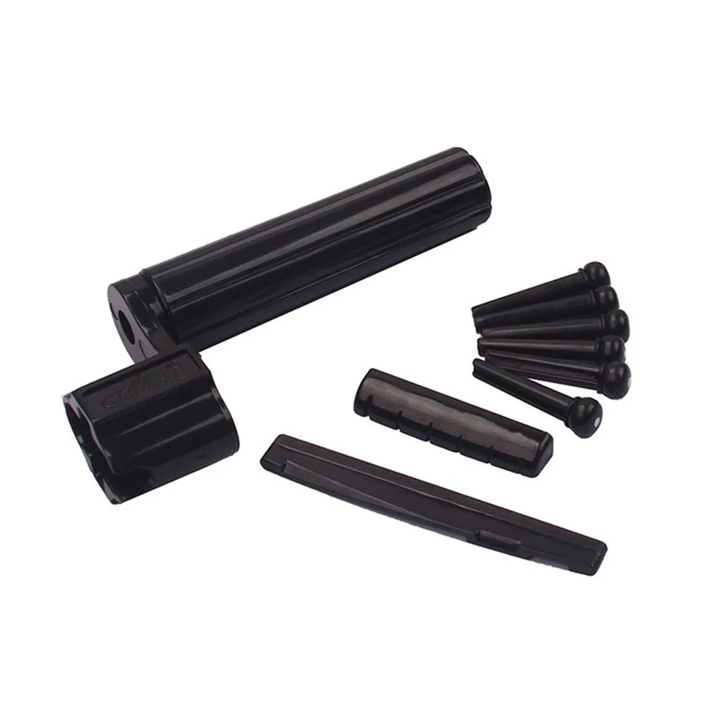 Plastic Guitar Nut Saddle Set Black Kit Easy Cut Better Sound Durable Quality Replacement Parts Guitar Accessories
Plastic Guitar Nut Saddle Set Black Kit Easy Cut Better Sound Durable Quality Replacement Parts Guitar Accessories