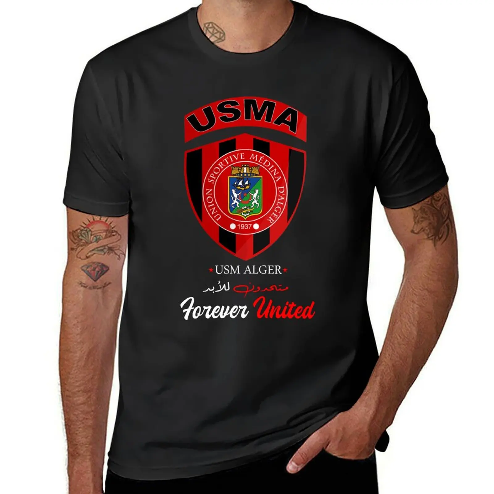 USM ALGER FOOTBALL FANS T-Shirt customs design your own plus sizes plain Short sleeve tee Men's t shirts
USM ALGER FOOTBALL FANS T-Shirt customs design your own plus sizes plain Short sleeve tee Men's t shirts