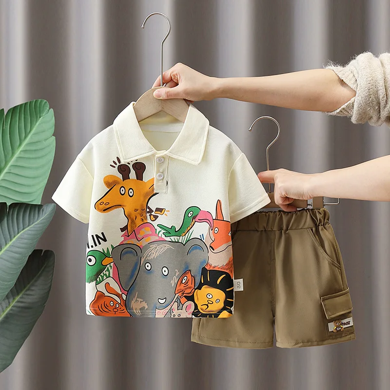 Boys Clothing Sets Summer 2024 Children Polo T-shirts Shorts 2pcs Sports Suit For Baby Tracksuits Kids Cotton Jogging Outfit 5Y
Boys Clothing Sets Summer 2024 Children Polo T-shirts Shorts 2pcs Sports Suit For Baby Tracksuits Kids Cotton Jogging Outfit 5Y
